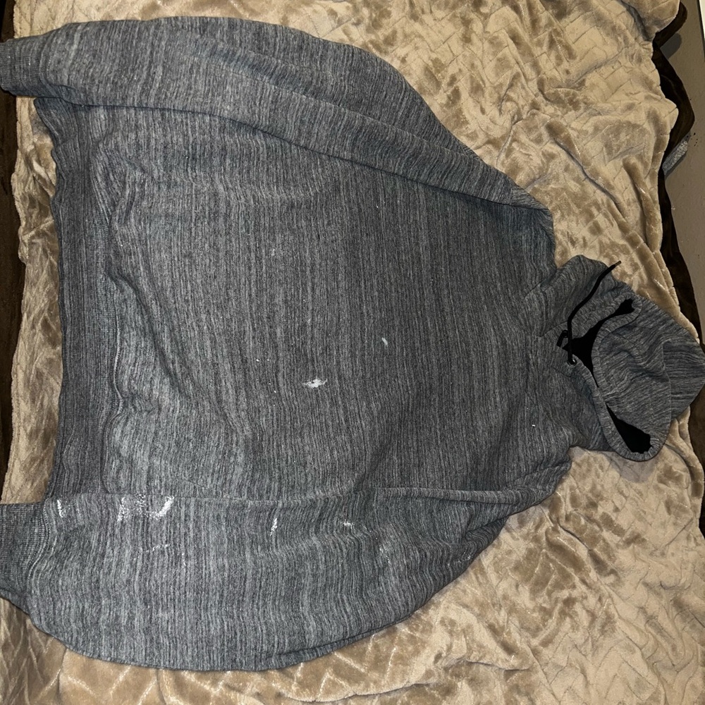 Gray Hooded Men's Sweater
